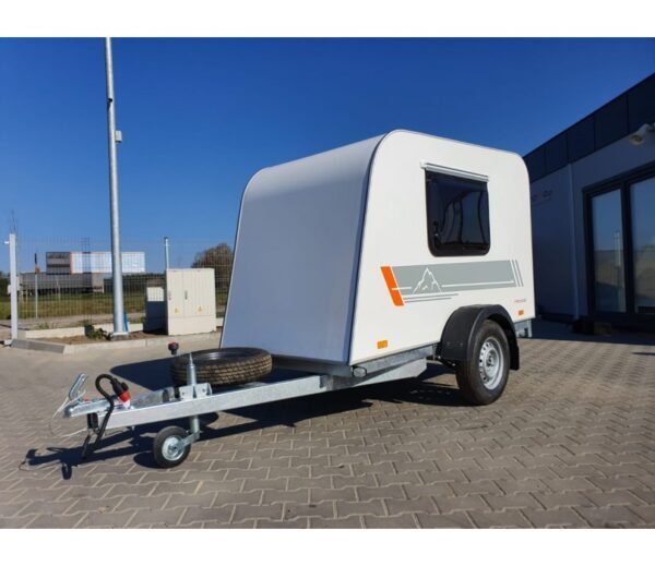 1-14.jpg Einachsiger Campinganhänger MINI CAMPER Wohnwagen 245x120x140cm mit zGM 750kg