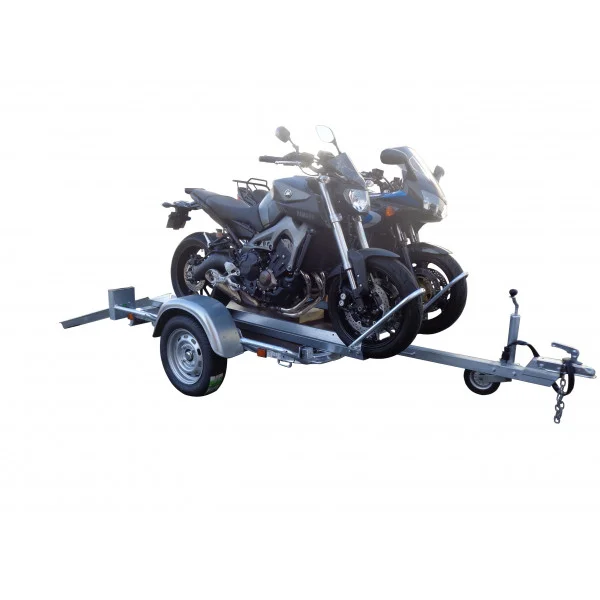 joom04.webp Motorradanhänger 500 kg, 2 Schienen + Auffahrrampe
